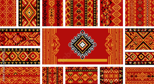 Collection of traditional ethnic patterns 1.