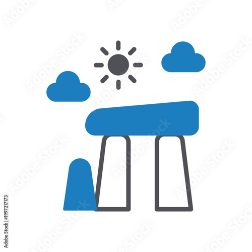 Stonehenge Vector icon which can easily modify or edit