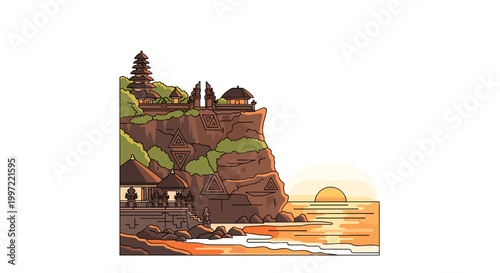 Uluwatu Temple on Cliff Side.