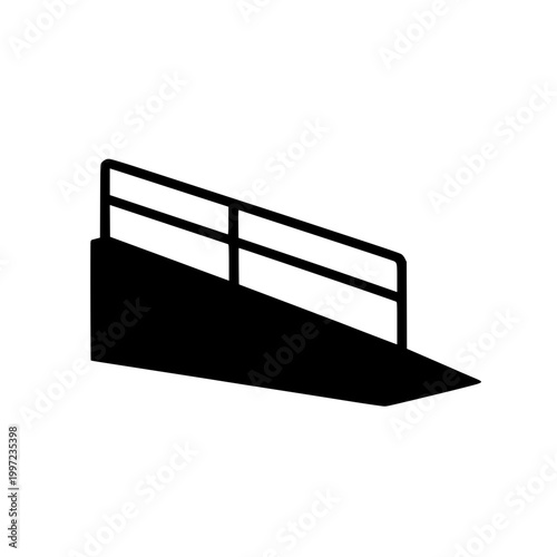 Barrier free ramp icon 