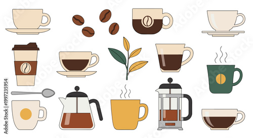 Coffee Cups and Tea Mugs.
