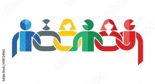 Diverse People Holding Hands Together.