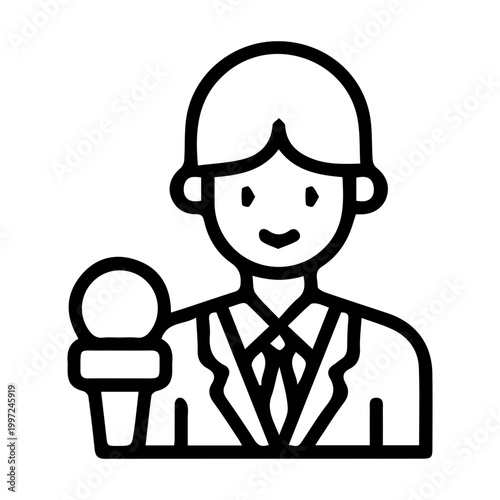 Journalist Reporter Icon