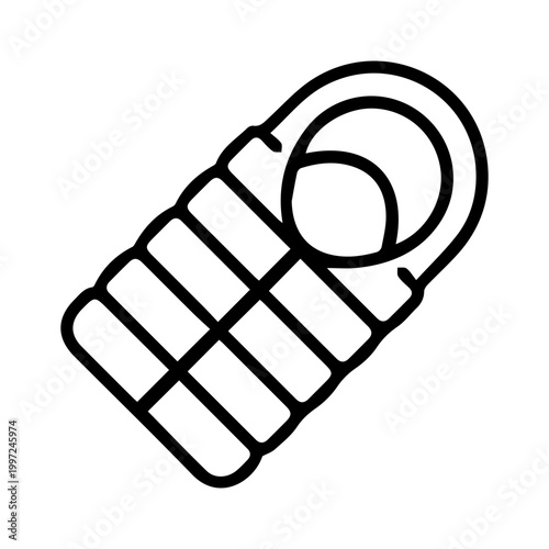 Outdoor Sleeping Bag Icon