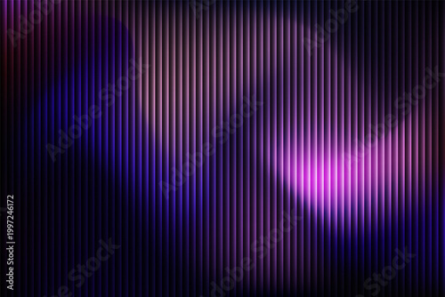 Tableau sur toile Abstract purple pink neon gradient background with vertical glowing lines, futur