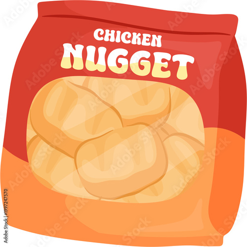 Fotografia illustration chicken nuggets