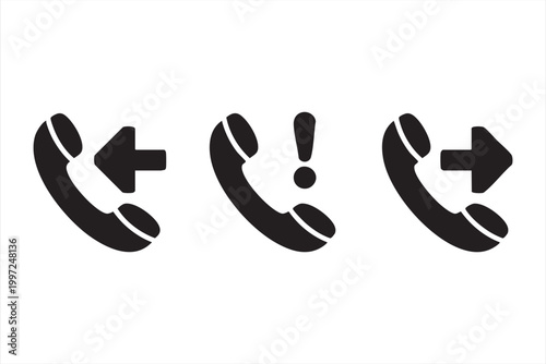 Communication icons for mobile calls and contact management