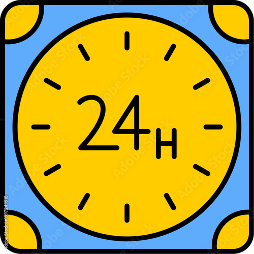 24 Hours Icon