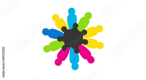 Diverse People Joining Hands Together.