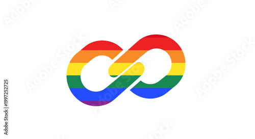 Rainbow colored infinity loop symbol. Free Download Rainbow colored infinity loop symbol. - GFXLoad