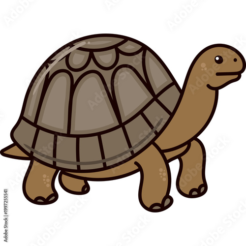 Cute Cartoon Turtle Illustration