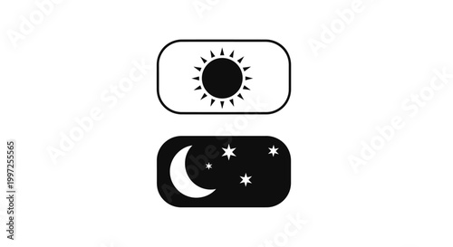 day night toggle switches silhouette high quality professional