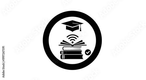 Education Learning Academic Icon Symbol.
