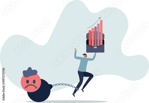 Stressed burden, anxiety or negative thinking, anger or emotional causing problem, mental health or depression, overworked or overwhelmed concept,person's life situation and his activities.