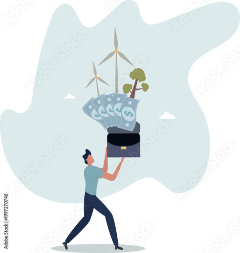 presenting way to reduce CO2 emission footprint through carbon offset, credit and forest conservation. Low carbon concept.person's life situation and his activities.