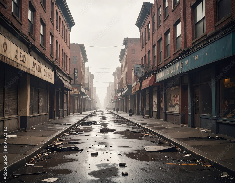 Obraz premium Forgotten Main Street