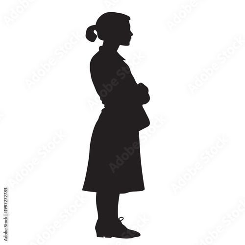silhouette of a woman