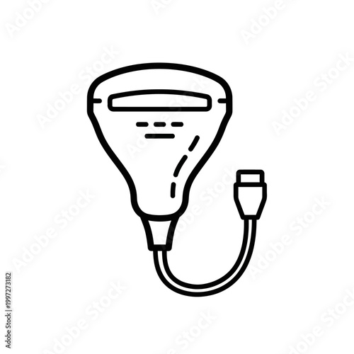 Modern medical device with cable for health and wellness applications.