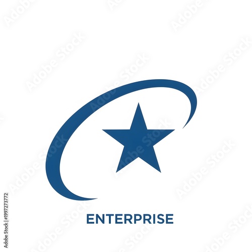 Enterprise company logo with star symbol.
