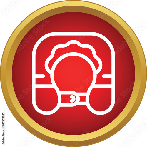 Essential safety equipment life jacket vector line art