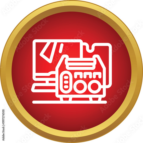 Electronic oscilloscope device connecting to a desktop computer monitor illustration