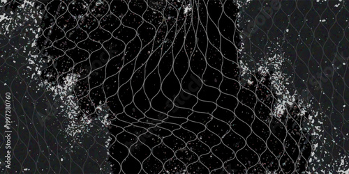 Black snake skin pattern isolated on white background eps 10