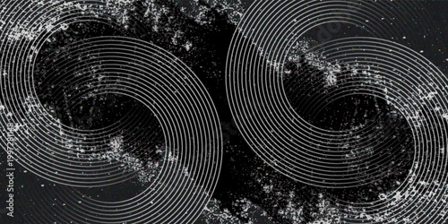 White radial spiral pattern set. Circular rotating speed line form collection. Spinning circle sound wave concept. Abstract sunburst ray or beam element pack for icon, badge, logo, tag, label. Vector