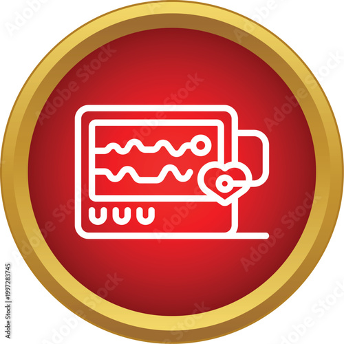 Heart rate monitor displaying vital pulse signals in a medical setting