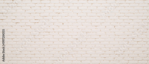 Seamless White Brick Background for Coffee Shop Wall Concepts and Urban Apartment Renovations | Consistent Thin Mortar Line Pattern