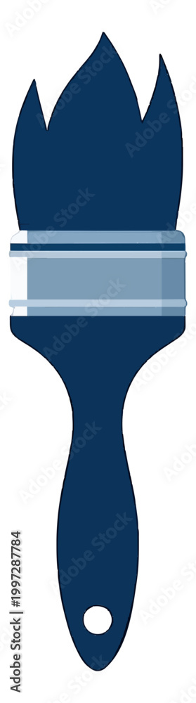 Obraz premium Paintbrush Tool Vector Icon for Design and Creation