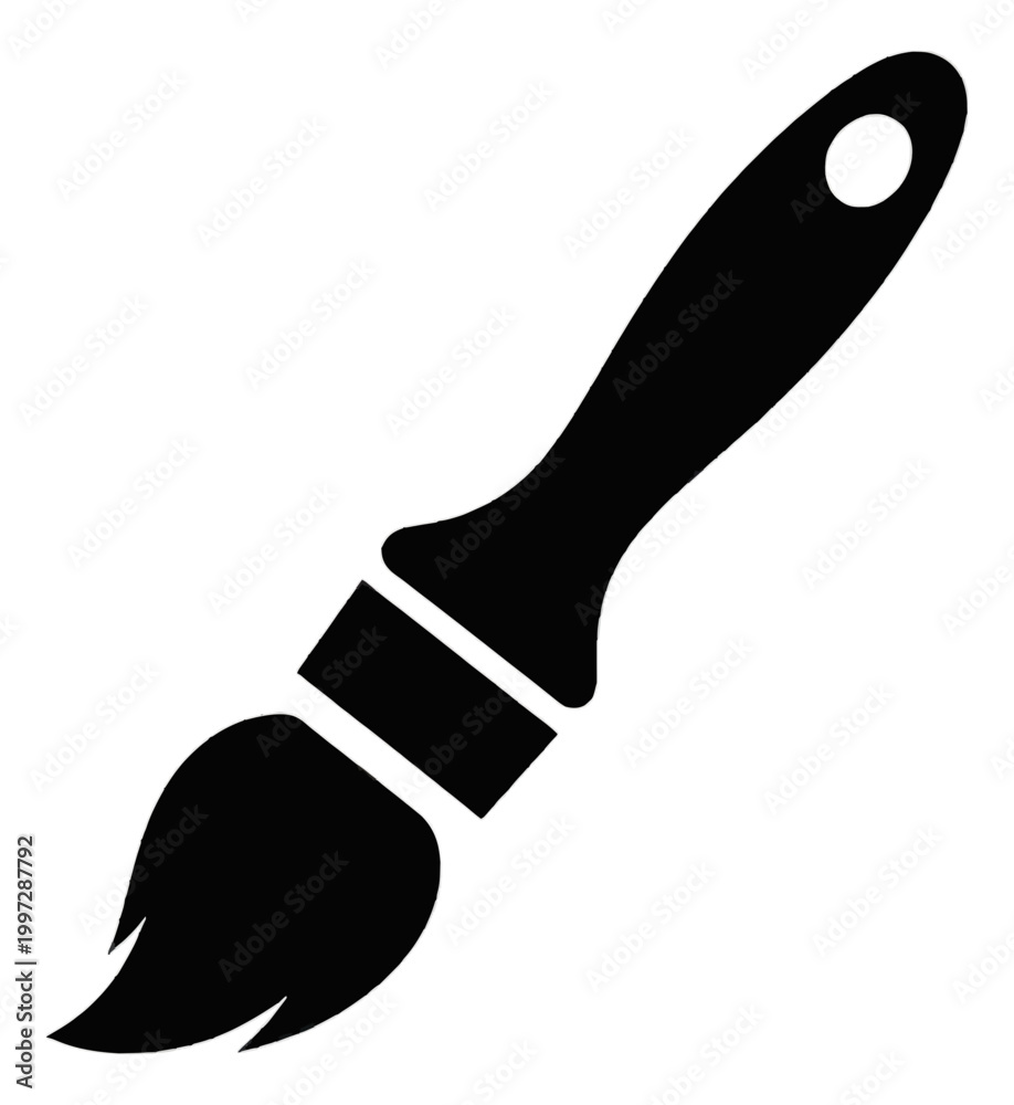 Fototapeta premium Paintbrush Icon Vector Illustration for Graphic Design Tools