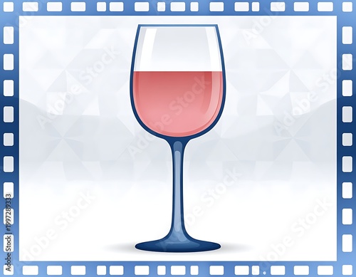 Pink liquid in glass