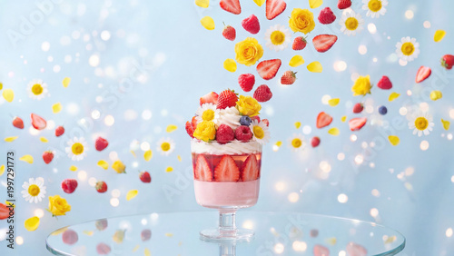 父の日　初夏のベリーパフェ