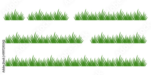 green grass illustration, sustainable grass nature, grass design in flat style