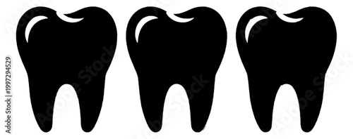 Tooth Dental Enamel Icon Vector Illustration for Health