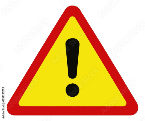 Warning Caution Sign Symbol Vector Icon Illustration