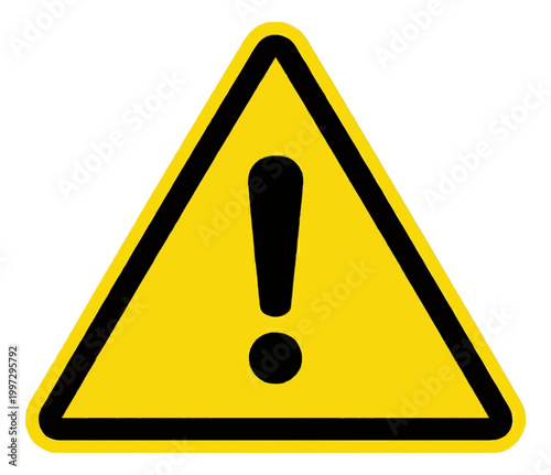 Warning Sign Alert Symbol Vector Icon for Safety Concept