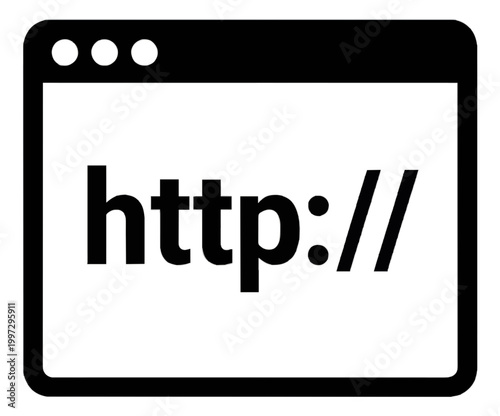 Website Connection Secure Internet Protocol Icon Line Art