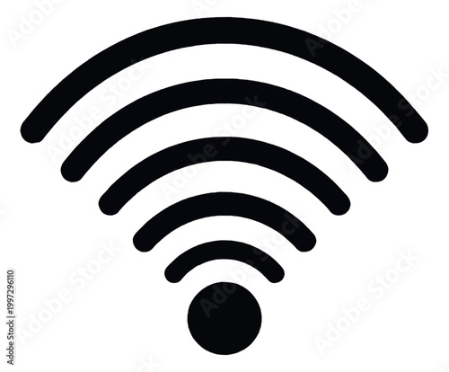 Wifi Signal Broadcast Vector Icon Concept