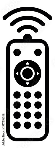 Wireless Signal Reception Receiver Icon Vector Glyph Design