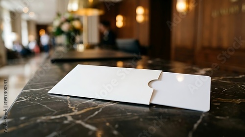 Blank Hotel Key Card & Sleeve Mockup – Access Card Branding Asset for Hospitality & Corporate Identity Design