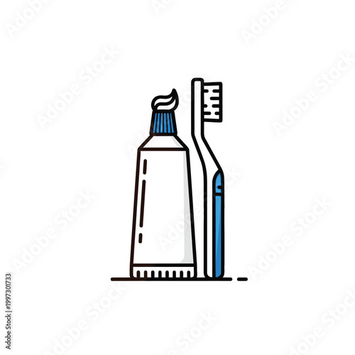 Toothpaste and toothbrush hygiene tools 1.