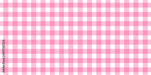 Pink and white checkered pattern