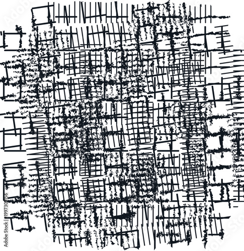 The texture consists of a noisy, mottled or dirty lattice