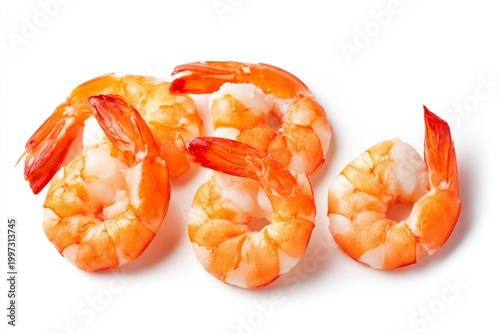 Fresh Shrimp Ready for Cooking or Serving in a Seafood Dish on a Clean Surface