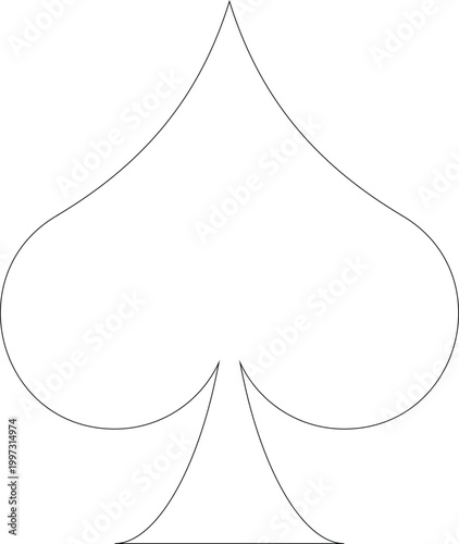 ace of spades, Spades Icon for Card suit, Card icons, Casino Poker and gambling graphic elements