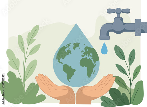 Eco Care Concept – People Protecting Earth and Environmental Sustainability