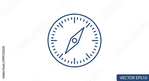 A minimalist vector illustration of a circular wall clock icon isolated on a white background, featuring a modern dial with numbers to track every hour, minute, and second for business deadlines