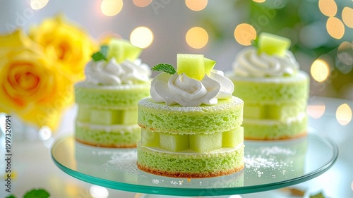 父の日　メロンのケーキ	