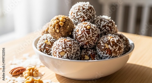 No Bake Keto Energy Balls with Coconut